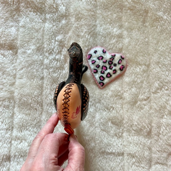 Leather Loon Wristlet Change Purse Canadian Souvenir - Picture 4 of 8